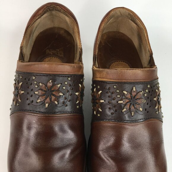 Ariat Bella Brown Leather Slip on Clogs Size 7.5 - Picture 7 of 16
